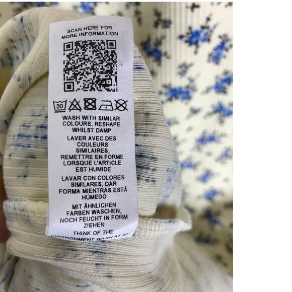 Asos Design Cream Floral Thermal Maxi Dress – Size 16 Tall - Picture 7 of 7